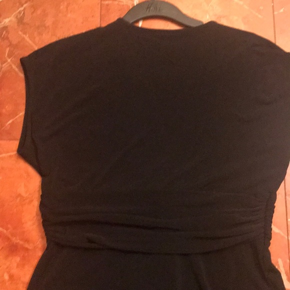 Esprit blk jersey draped front dress - Picture 4 of 5